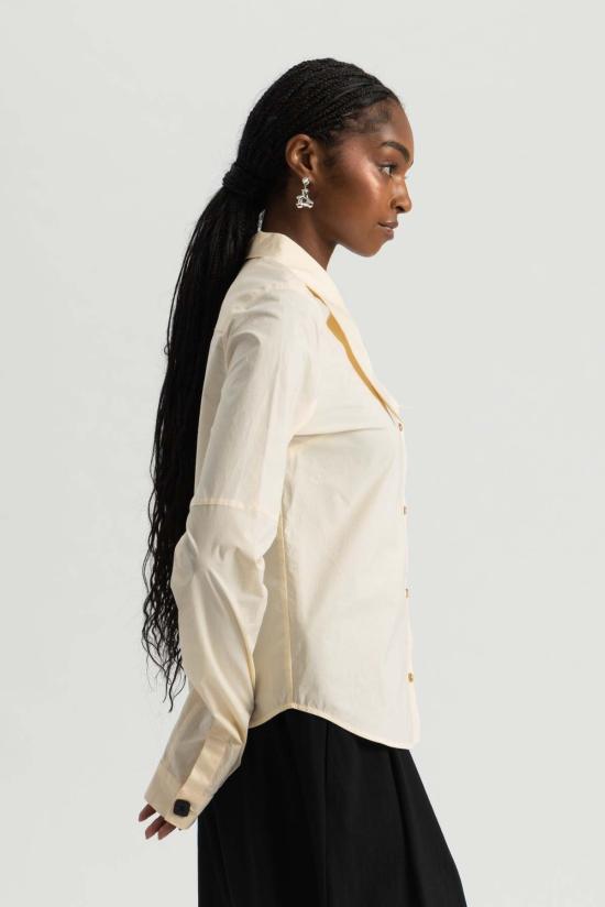  더 가먼트 셔츠 가먼트 키프로스 슬리브 셔츠 바닐라 - THE GARMENT