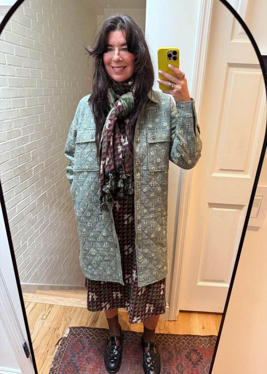  에이스 앤 지그 코트 에이스앤지그 퀼팅 오버 윌로우 - ACE & JIG