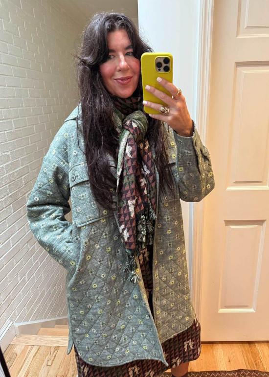  에이스 앤 지그 코트 에이스앤지그 퀼팅 오버 윌로우