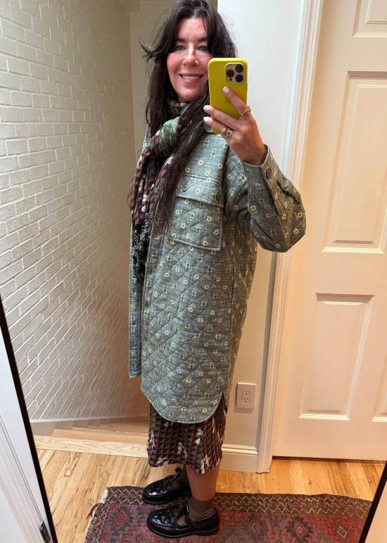  에이스 앤 지그 코트 에이스앤지그 퀼팅 오버 윌로우 - ACE & JIG