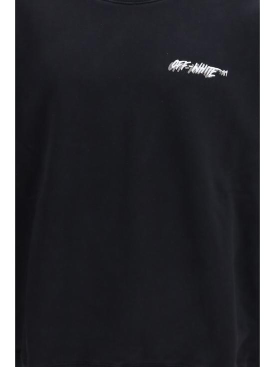  오프화이트 긴팔 티셔츠 스케이트 로고 스웨트셔츠 - OFF WHITE