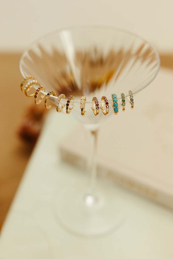  시에라 윈터 주얼리 이어링 카르마 후프  페리도트 - SIERRA WINTER JEWELRY