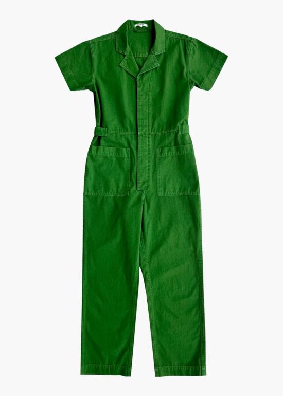  알리 골든 점프수트 보일러 슈트 그린