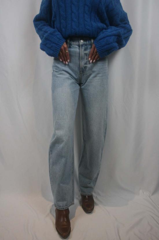  피스톨라 데님 팬츠 웨스 하이 라이즈 배럴 진