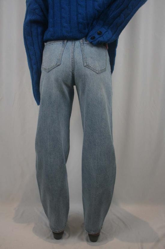  피스톨라 데님 팬츠 웨스 하이 라이즈 배럴 진 - PISTOLA