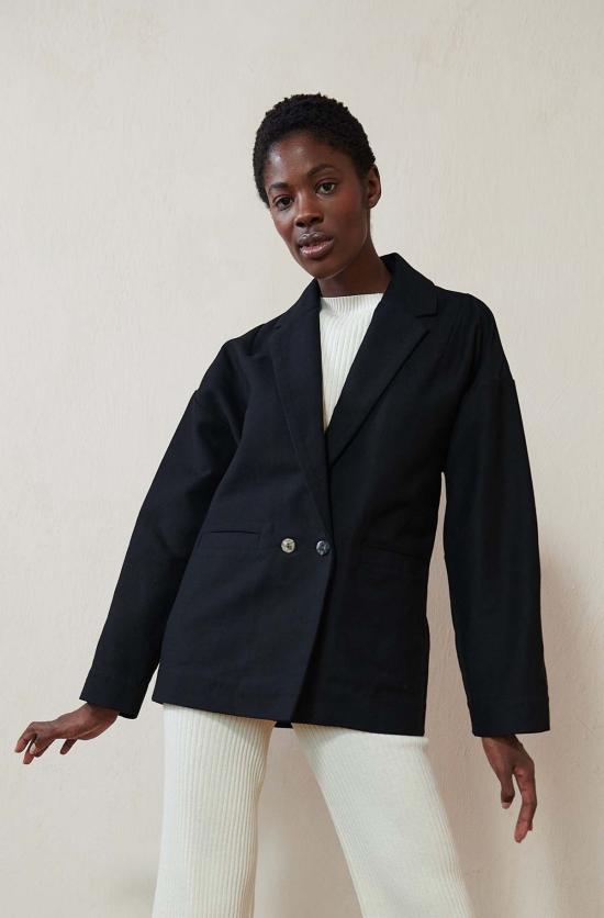  마리아 스탠리 수트 자켓 로닌 블레이저 누아르 - MARIA STANLEY