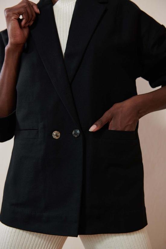  마리아 스탠리 수트 자켓 로닌 블레이저 누아르 - MARIA STANLEY