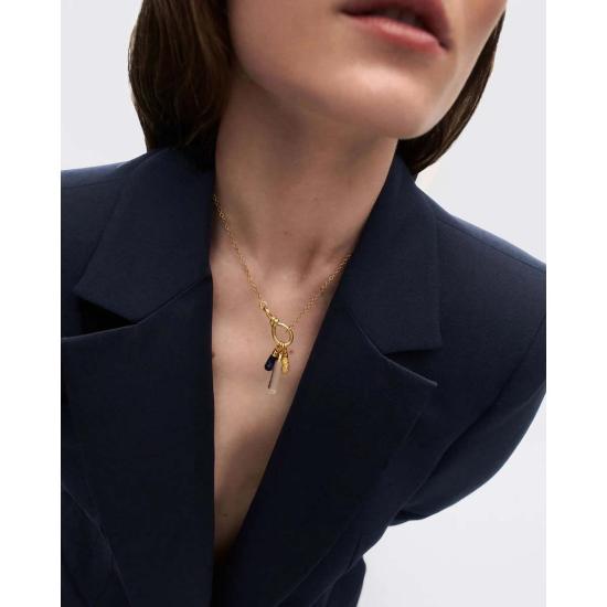  피디파올라 목걸이/팬던트 Pdpaola 소달라이트 드롭 펜던트 골드/소달라이트 - PD PAOLA