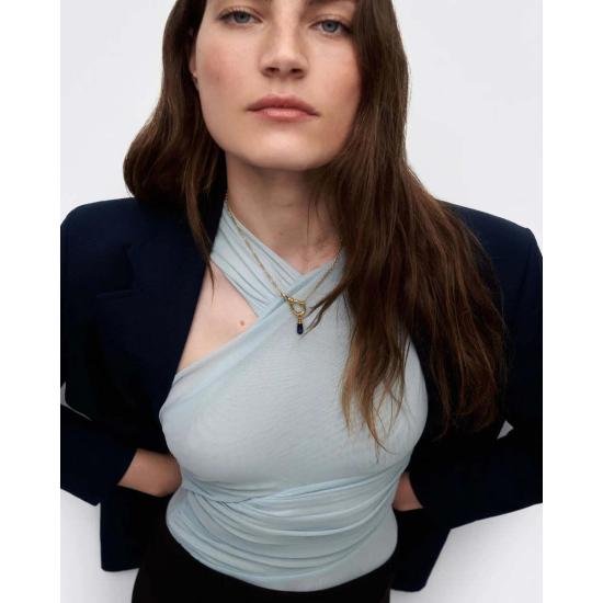  피디파올라 목걸이/팬던트 Pdpaola 소달라이트 드롭 펜던트 골드/소달라이트 - PD PAOLA