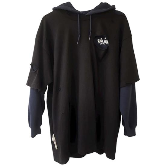  WHOLE 반팔 티셔츠 세일럼 마녀 재판 티셔츠 & 후드티 (블랙/네이비)