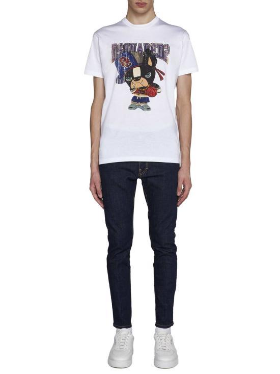  디스퀘어드2 데님 팬츠 Dsquared2 스케이터 진 블루 - DSQUARED2