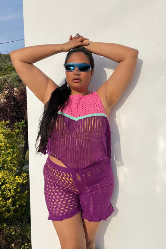  Abacaxi 숏팬츠 아바카시 스웨터 반바지 - OTHER BRANDS