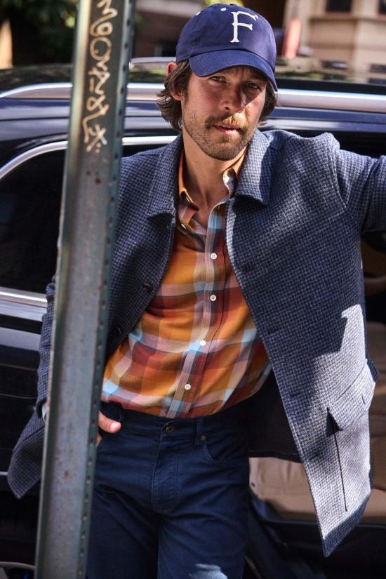  Billy Reid 긴팔 셔츠 빌리 리드 볼드 체크 터스컴비아 버튼다운