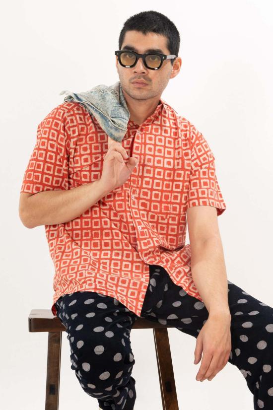  DUSHYANT. 반팔 셔츠 Dushyant. 포크 반소매 셔츠 - OTHER BRANDS