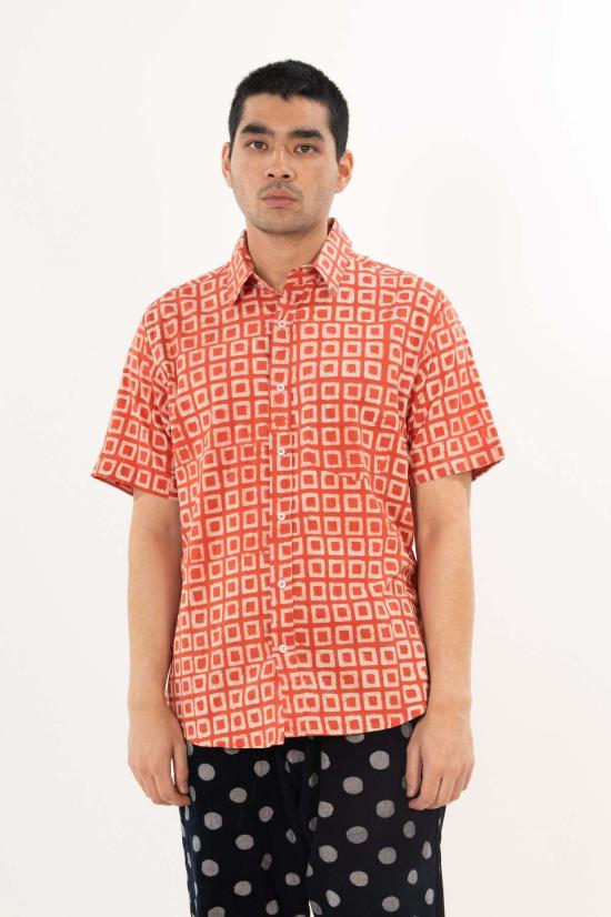  DUSHYANT. 반팔 셔츠 Dushyant. 포크 반소매 셔츠 - DUSHYANT