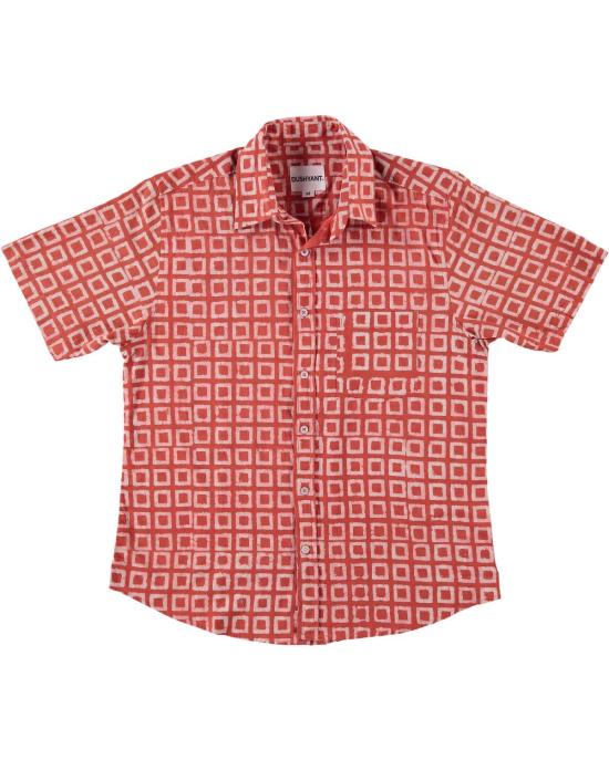  DUSHYANT. 반팔 셔츠 Dushyant. 포크 반소매 셔츠