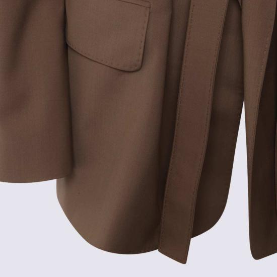  막스마라 수트 자켓 탈렌토 블레이저 브라운 - MAX MARA