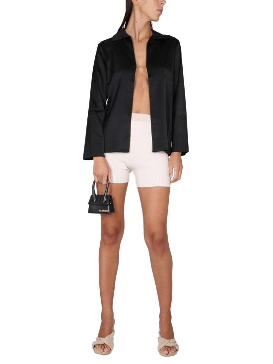  자크뮈스 탑 라 셰미즈 나이트 셔츠 셔츠 네로 - JACQUEMUS