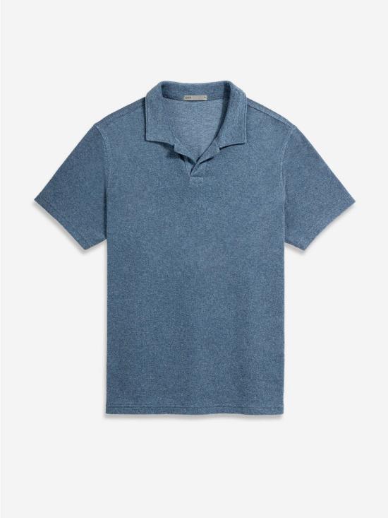  오엔에스 폴로 티셔츠 O.N.S 콜비 타월 폴로 오프 화이트 헤더 - O.N.S