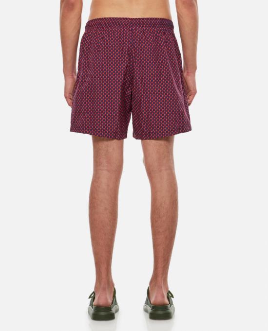  알렉산더 맥퀸 스윔팬츠 도트 해골 수영복 반바지 (블루) - ALEXANDER MCQUEEN