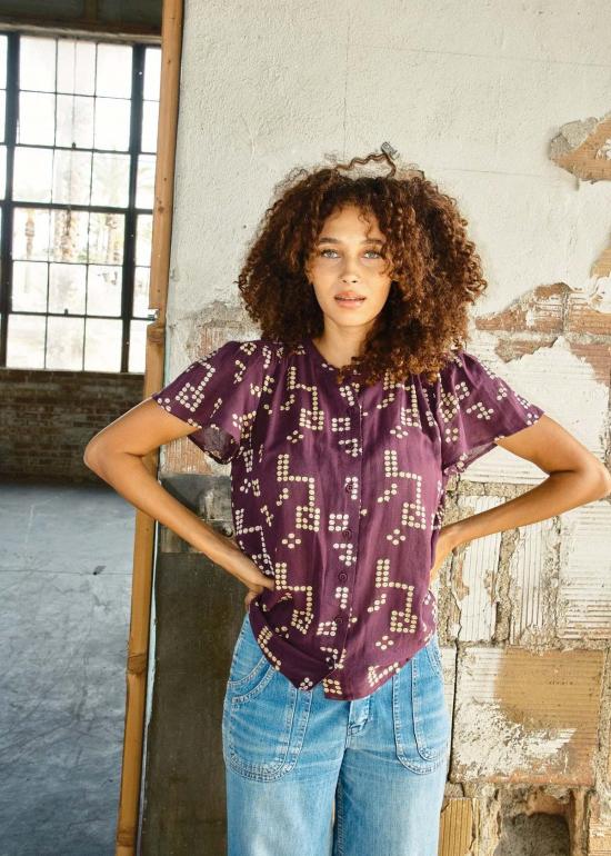  에이스 앤 지그 블라우스 에이스 & 지그 케나 탑 - ACE & JIG