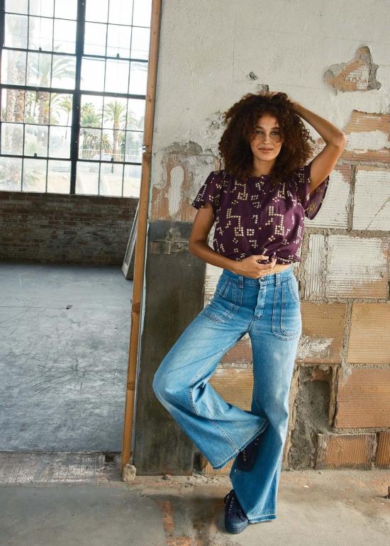  에이스 앤 지그 블라우스 에이스 & 지그 케나 탑 - ACE & JIG