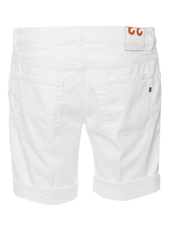  돈답 숏팬츠 돈덥 버뮤다 데릭 쇼츠 화이트 - DONDUP
