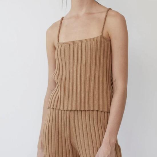  울 하이드 캐미솔 립 카미 에크루 - WOL HIDE