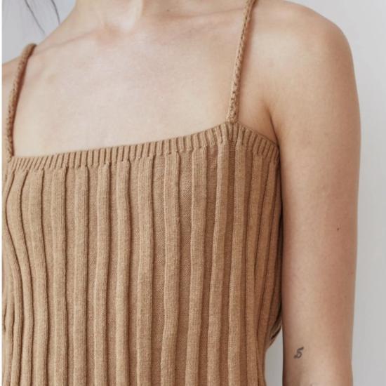  울 하이드 캐미솔 립 카미 에크루 - WOL HIDE