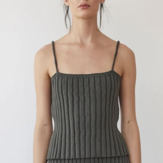  울 하이드 캐미솔 립 카미 에크루 - WOL HIDE