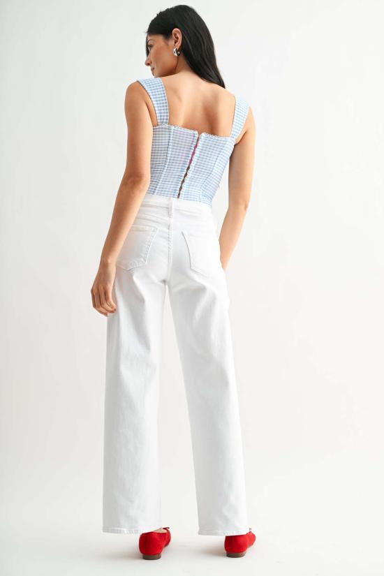  저스트 블랙 데님 데님 팬츠 루즈 스트레이트 진 미디엄 데님 - JUST BLACK DENIM