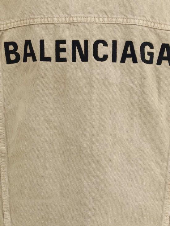  발렌시아가 데님 자켓 로고 재킷 - BALENCIAGA