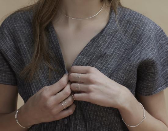  네티 켄트 주얼리 커프스 링크/타이 홀더 테라 뱅글 & 칼라 - NETTIE KENT JEWELRY