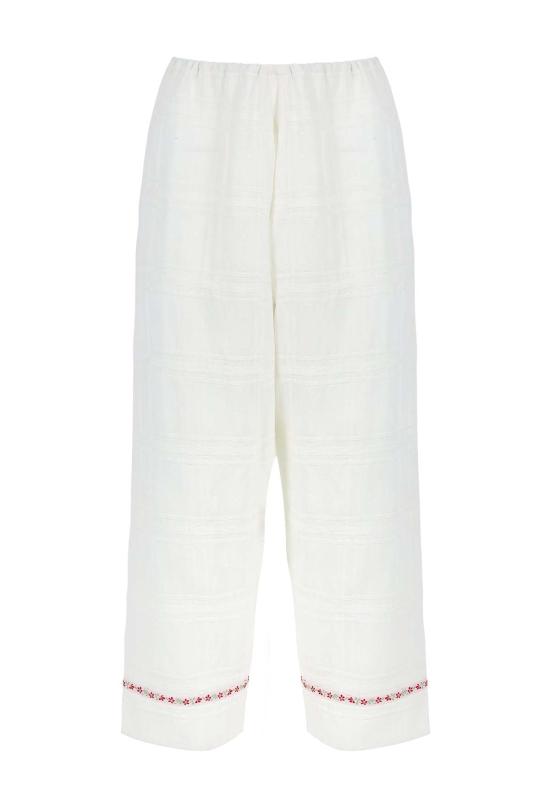  올리비아 라티노비치 스트레이트 팬츠 러브 팬츠 화이트 - OLIVIA LATINOVICH