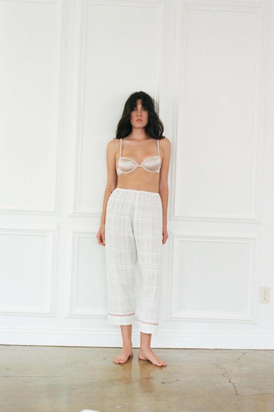  올리비아 라티노비치 스트레이트 팬츠 러브 팬츠 화이트