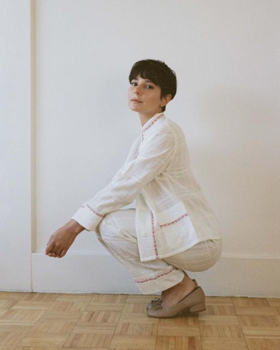  올리비아 라티노비치 스트레이트 팬츠 러브 팬츠 화이트 - OLIVIA LATINOVICH