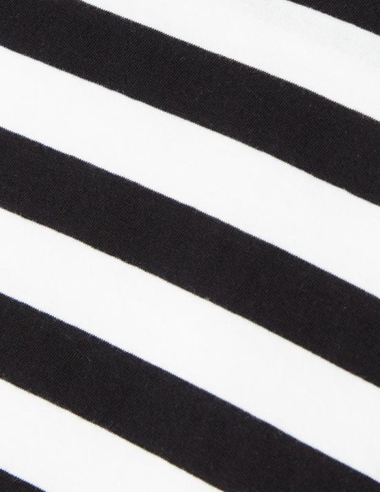  카파티드 뉴욕 반팔 티셔츠 Kapatid NYC 스트라이프 티셔츠 에크루/블랙 - KAPATID NYC