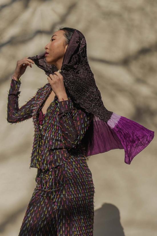  Abacaxi 비치용품 아바카시 반디니 사롱 브라운 - ABACAXI