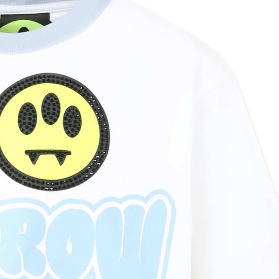  [키즈] 바로우 트레이닝 상의 어린이용  스마일리 티셔츠 (흰색) - BARROW