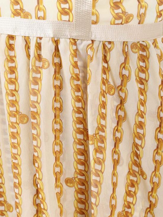  [키즈] 베르사체 원피스 아동용 노란색 드레스 - VERSACE