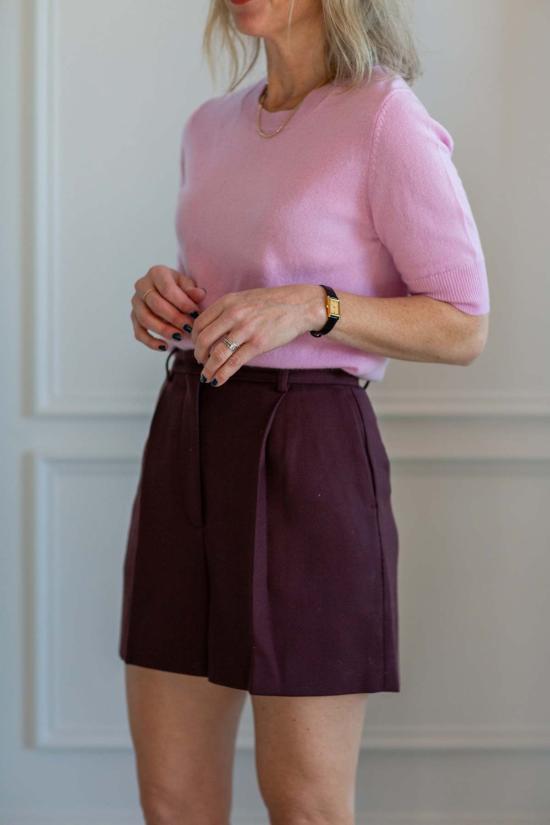  비르기테 허스카인드 숏팬츠 Herskind 레지 쇼츠 마호가니 - BIRGITTE HERSKIND