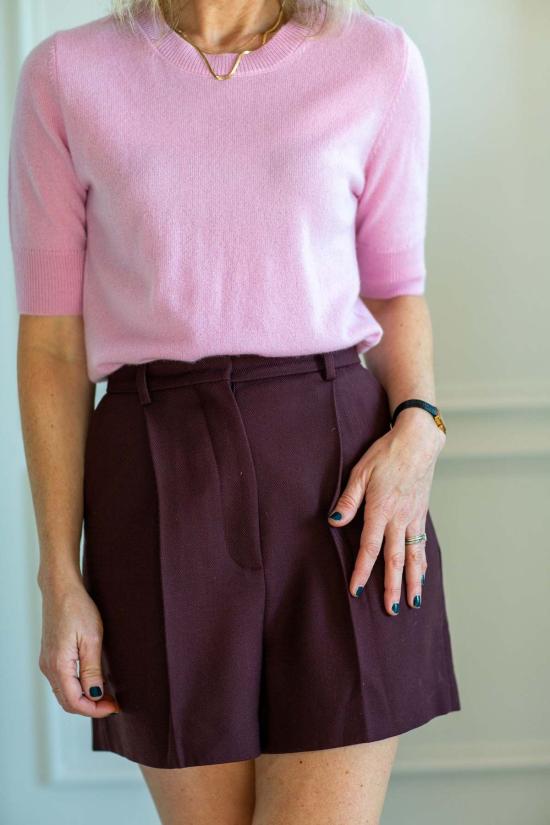  비르기테 허스카인드 숏팬츠 Herskind 레지 쇼츠 마호가니 - BIRGITTE HERSKIND