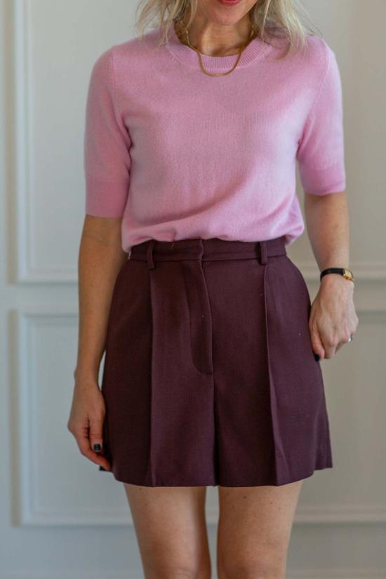  비르기테 허스카인드 숏팬츠 Herskind 레지 쇼츠 마호가니 - BIRGITTE HERSKIND