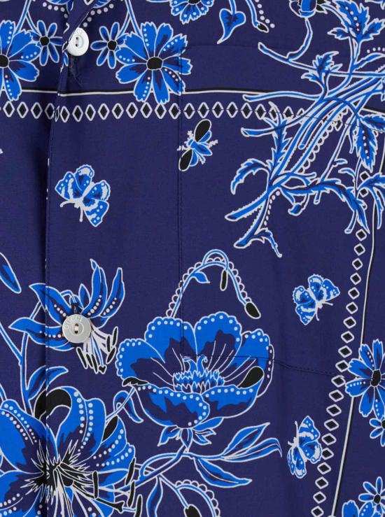  구찌 반팔 셔츠 블루 볼링  블루 - GUCCI