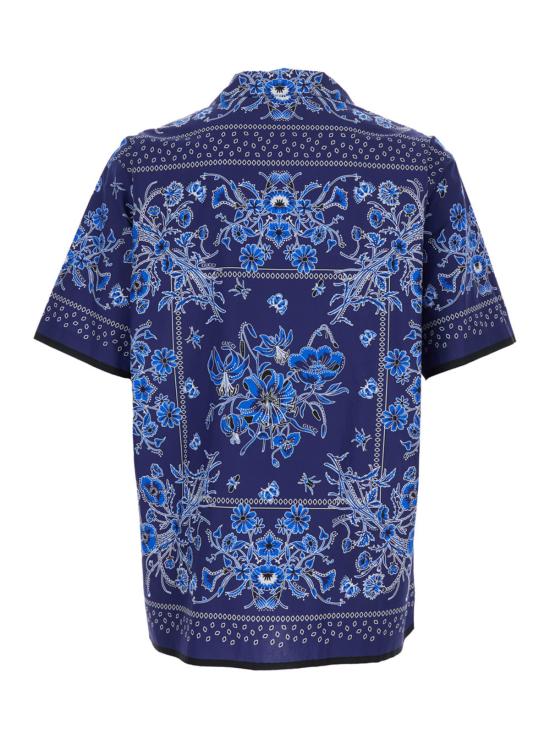  구찌 반팔 셔츠 블루 볼링  블루 - GUCCI