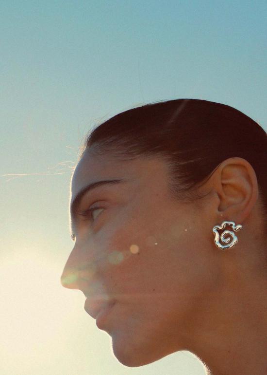  줄리 테브노 이어링 줄리 테베노 에테르나 스몰 스털링 실버 귀걸이