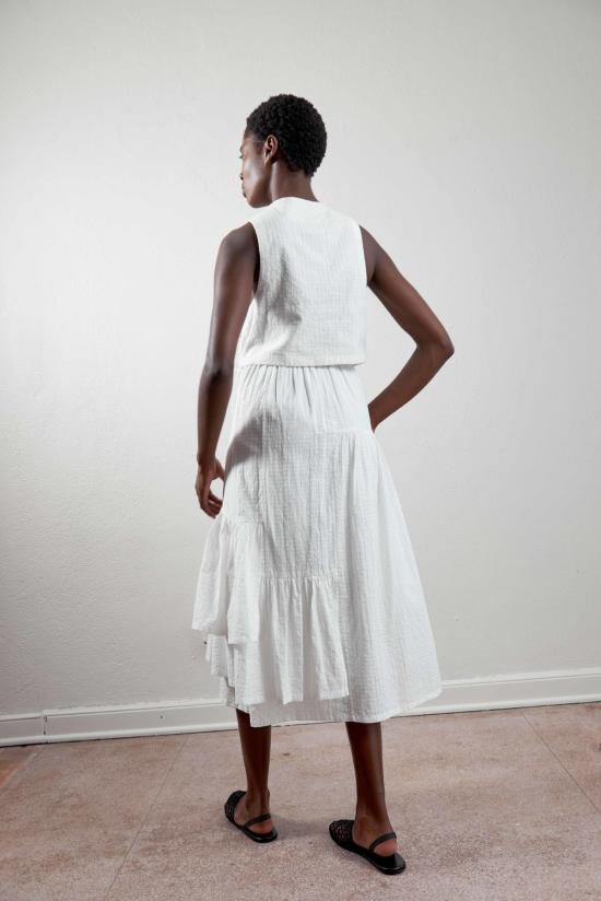  마리아 스탠리 롱 스커트 루이 스커트 솔트 깅엄 - MARIA STANLEY