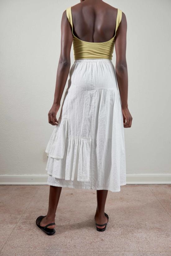  마리아 스탠리 롱 스커트 루이 스커트 솔트 깅엄 - MARIA STANLEY