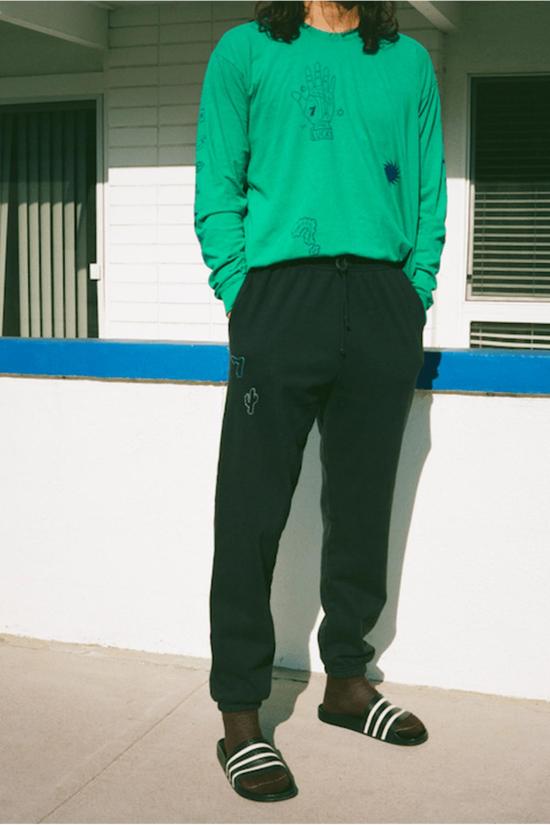  Modern Society 긴팔 티셔츠 현대 사회 당신은 행운아 긴팔 에메랄드 - OTHER BRANDS