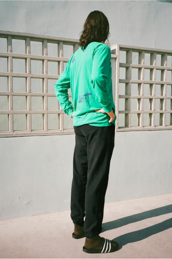  Modern Society 긴팔 티셔츠 현대 사회 당신은 행운아 긴팔 에메랄드 - OTHER BRANDS